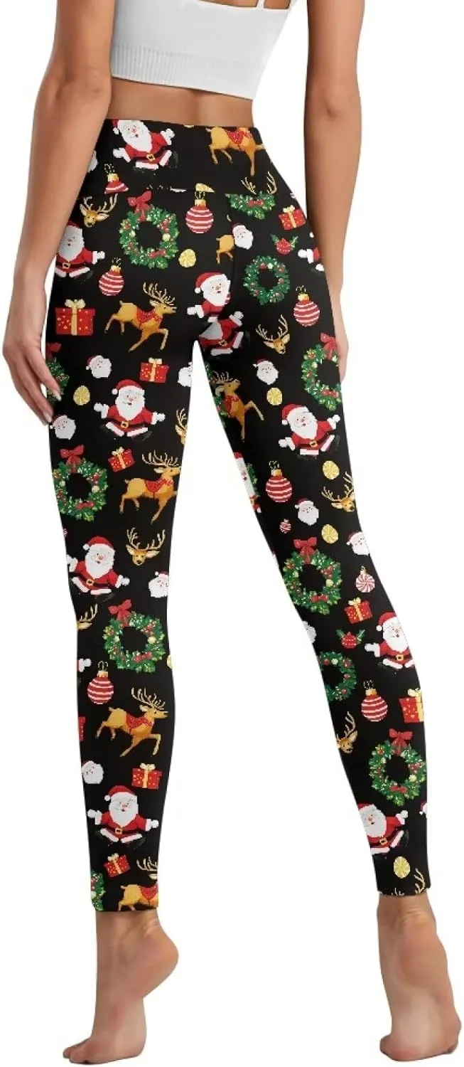 AFPANQZ Women's Yoga Leggings with Pockets Seamless Yoga Pants Casual Running Dance Sports High Waist Long Activewear