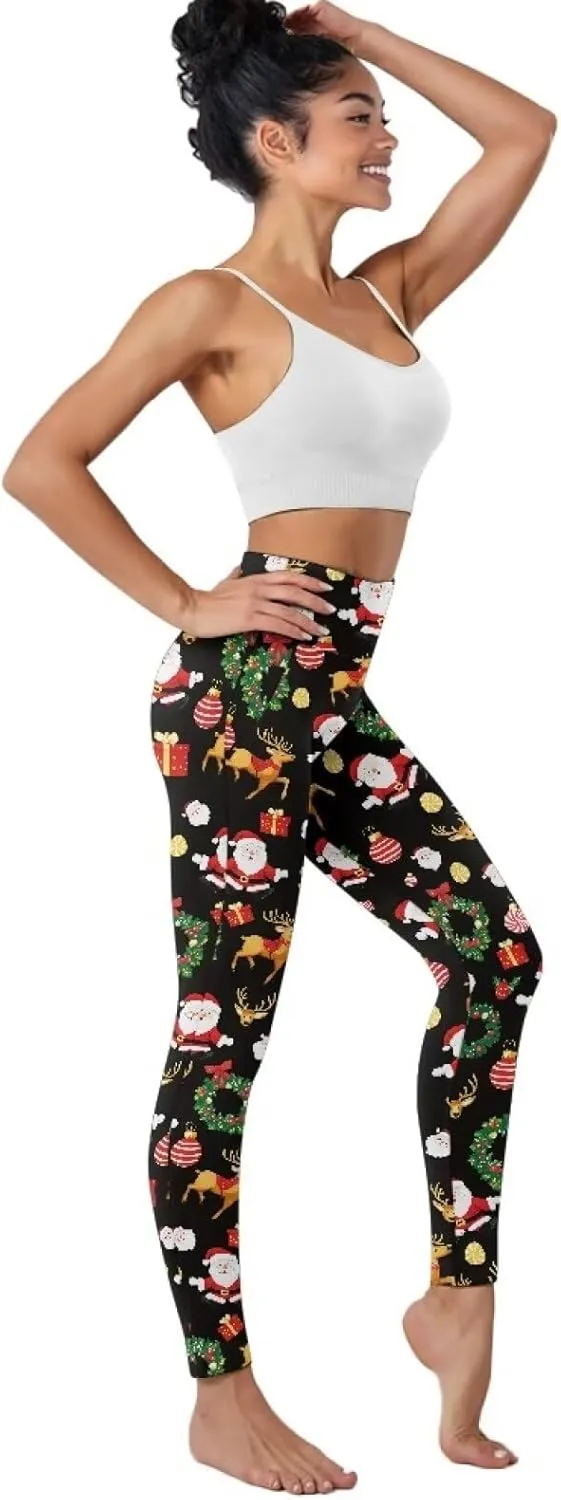 AFPANQZ Women's Yoga Leggings with Pockets Seamless Yoga Pants Casual Running Dance Sports High Waist Long Activewear