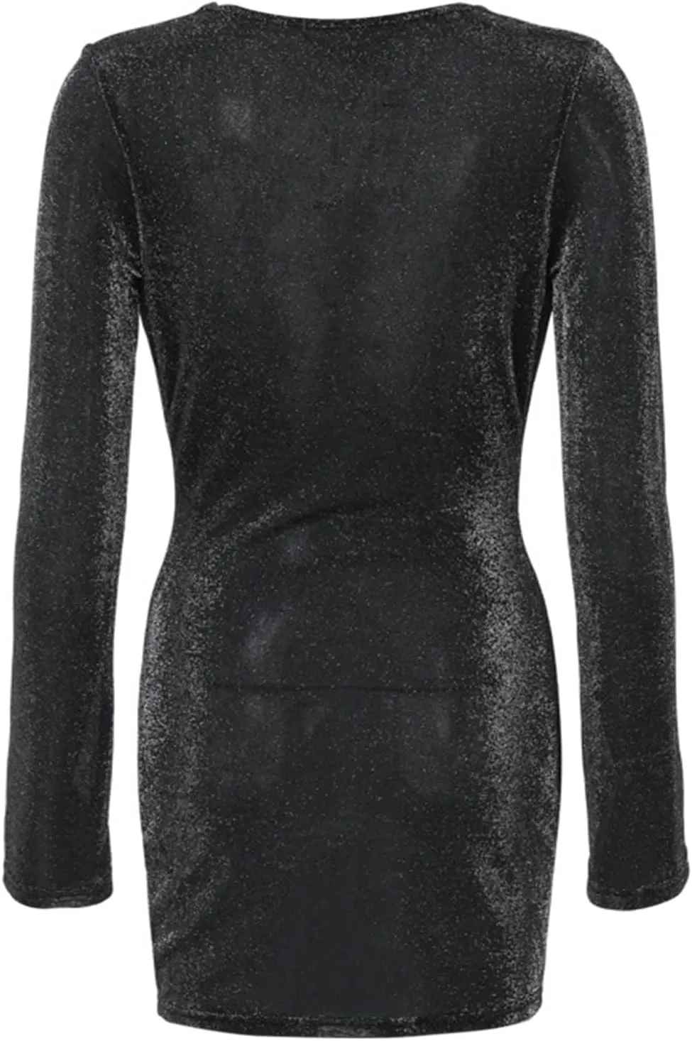 AMPOSSTO Women's Long Sleeve Dresses Ruched Slim Fit Evening Dresses Party Cocktail Bodycon Mini Dresses