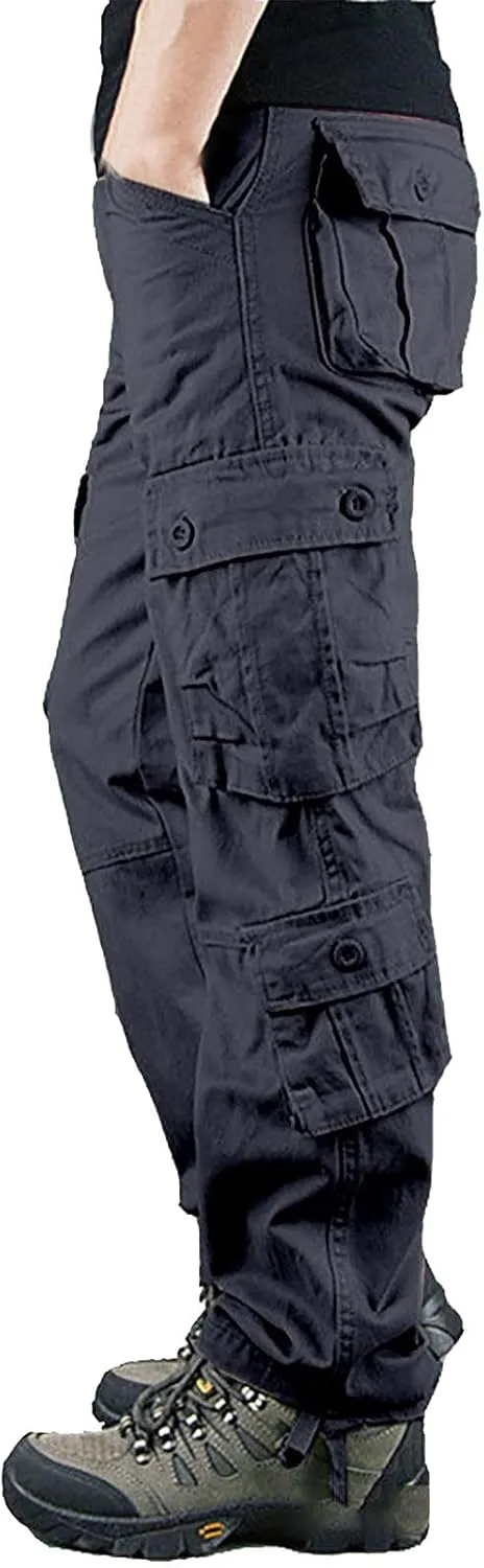 Athletic Pants for Men Men's Solid Color and Windproof and Rainproof Pants Winter Warm Straight Leg Gym Sweatpants