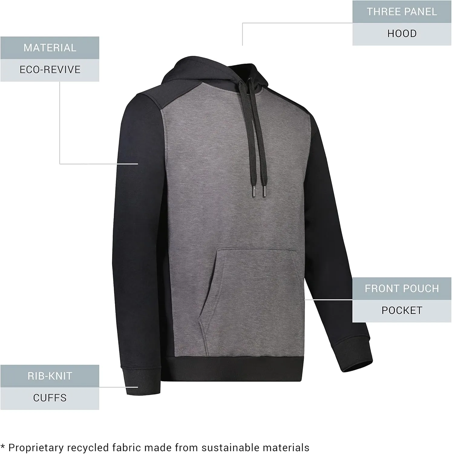 Augusta Sportswear Men's Three-Season Fleece Pullover Hoodie