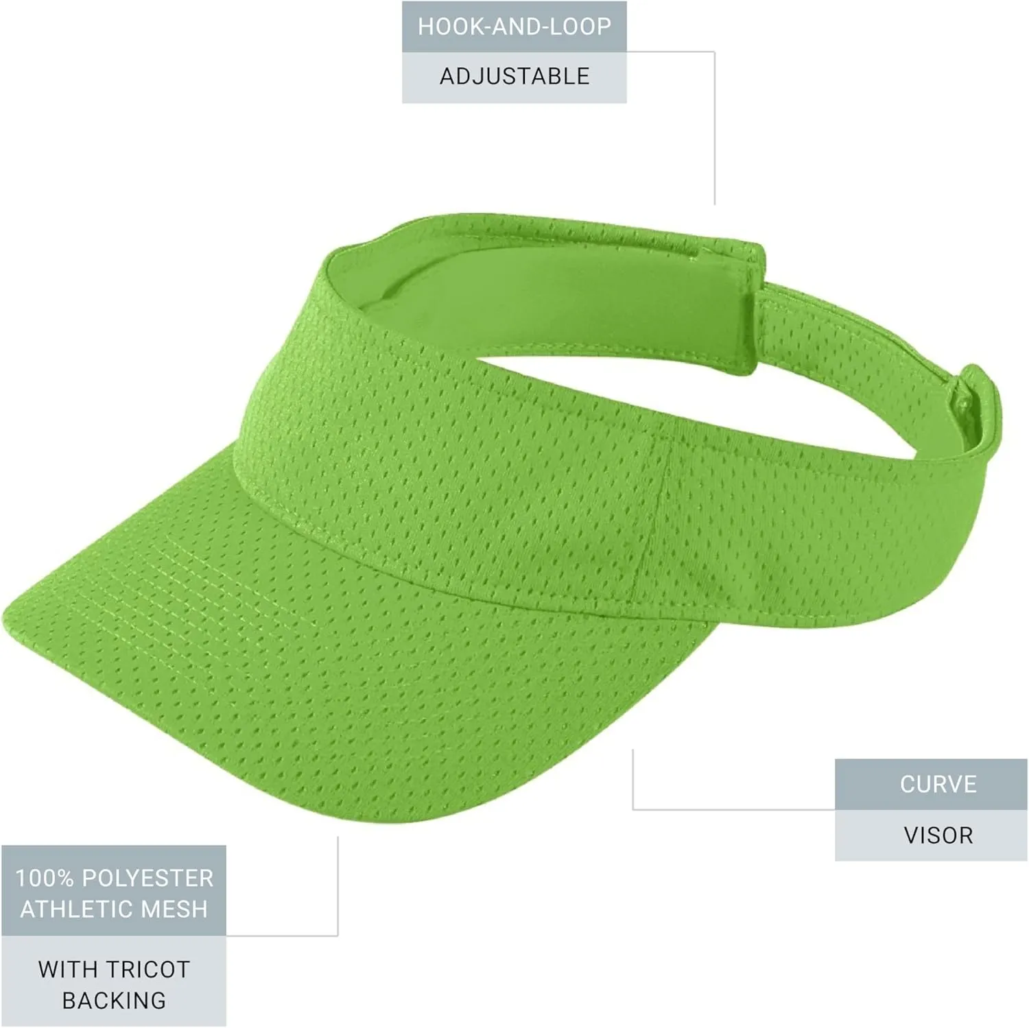 Augusta Sportswear Women's Athletic Mesh Visor - Stylish Sun Hat for Golf, Running, and Outdoor Activities