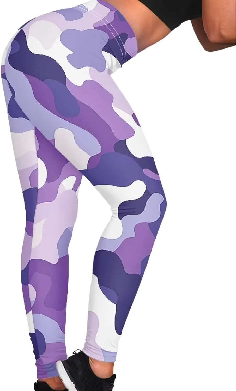 Buybai Women Yoga Pants Stretch High Waist Leggings Fitness Gym Clothing Tummy Control Workout Running Pants Activewear