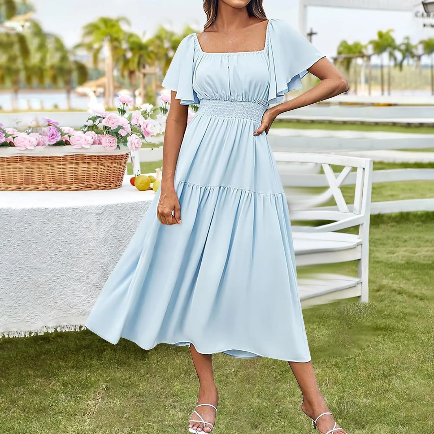 Cotton linen Sets for Women Spring and Summer Short Wide Leg Pants Solid Color Casual Loose Fit Suit Two Piece Set