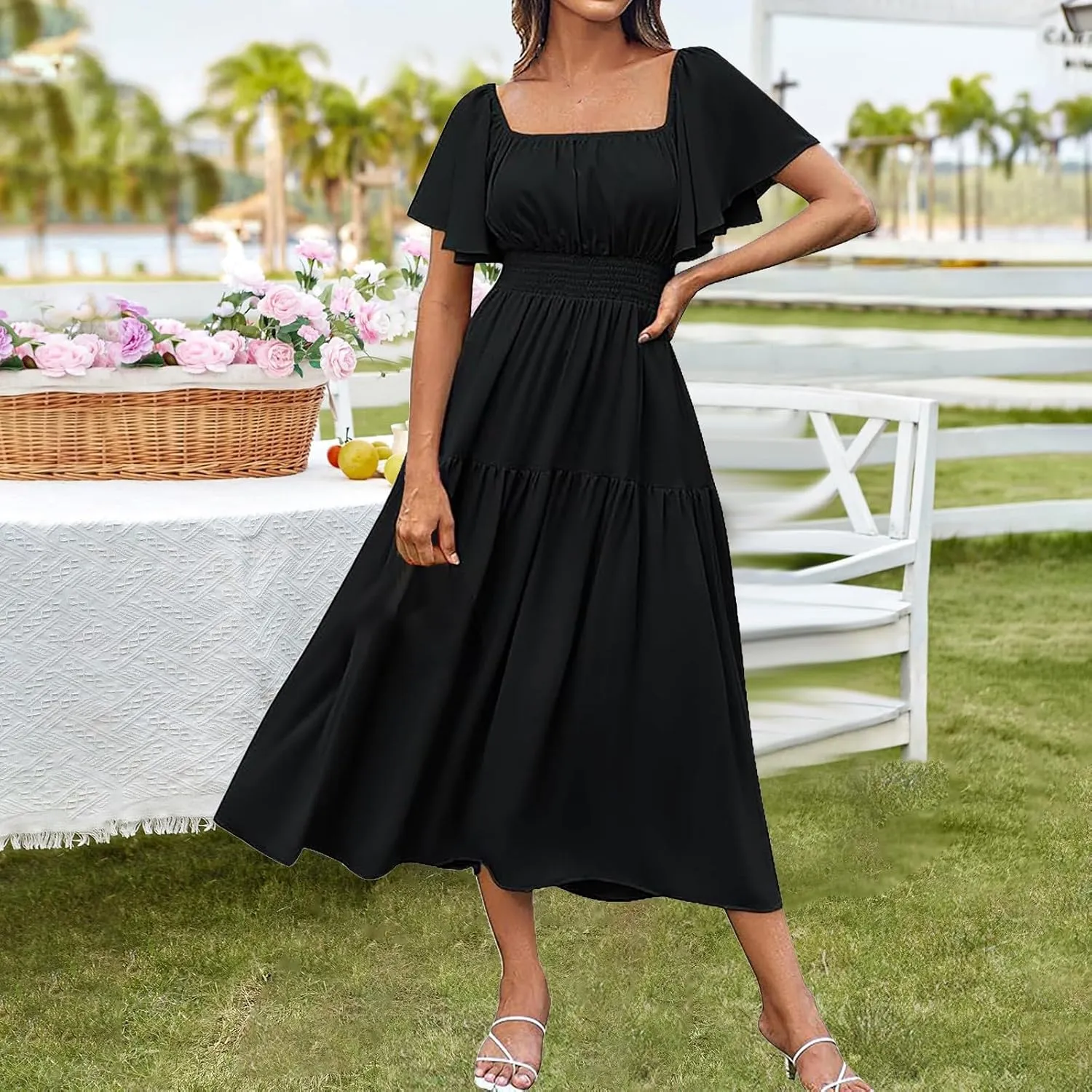 Cotton linen Sets for Women Spring and Summer Short Wide Leg Pants Solid Color Casual Loose Fit Suit Two Piece Set