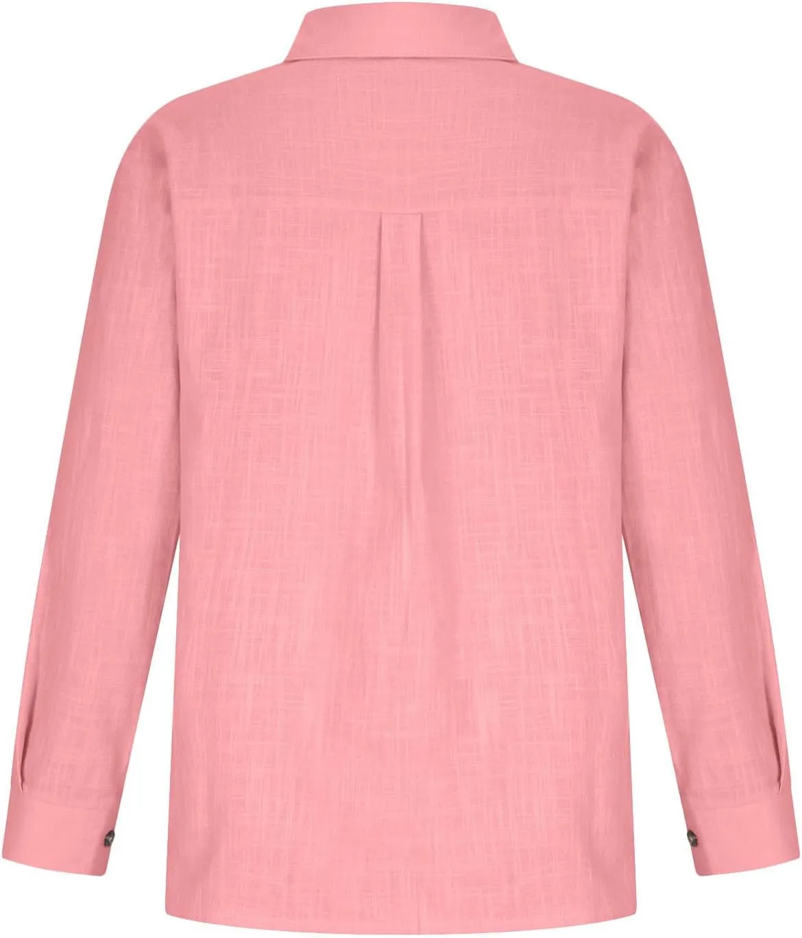 Cotton Linen Shirts for Women 2025 Spring Casual Long Sleeve Tops Button Down Lapel Blouses Summer Loose Work Tshirt