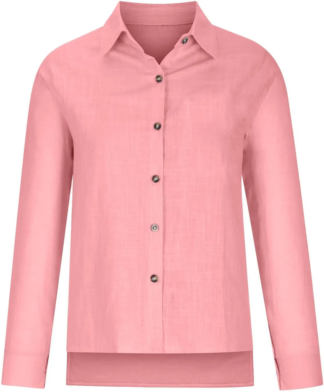 Cotton Linen Shirts for Women 2025 Spring Casual Long Sleeve Tops Button Down Lapel Blouses Summer Loose Work Tshirt
