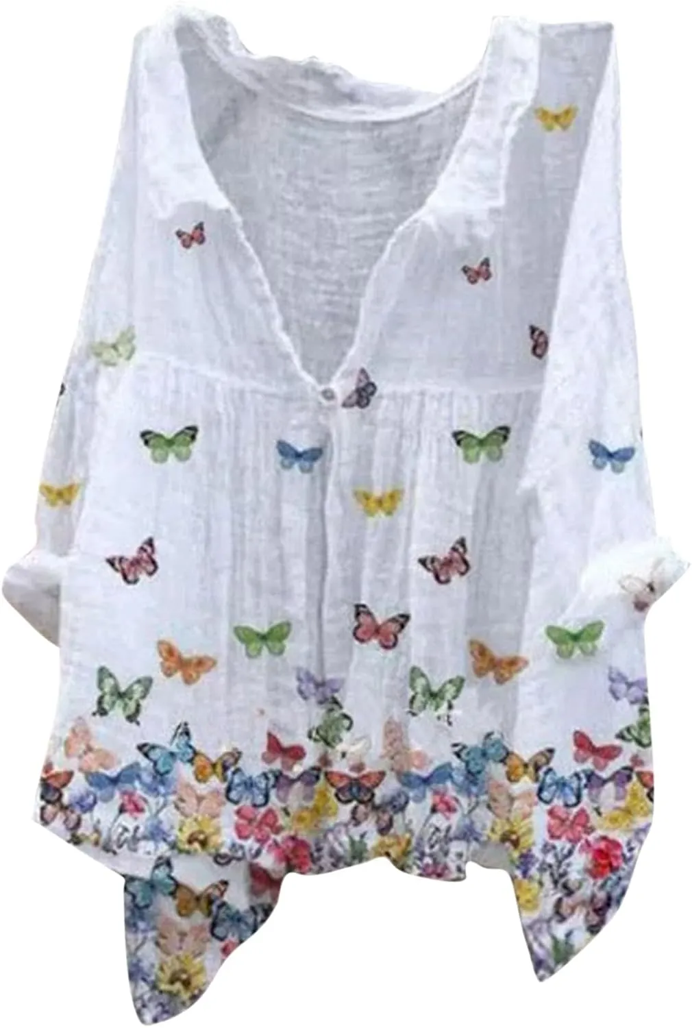 Cotton Linen Tops for Women Natural Autumn Fragrant Fabric Shirt Women's Tank Tops Chambray Shirt Women Womens