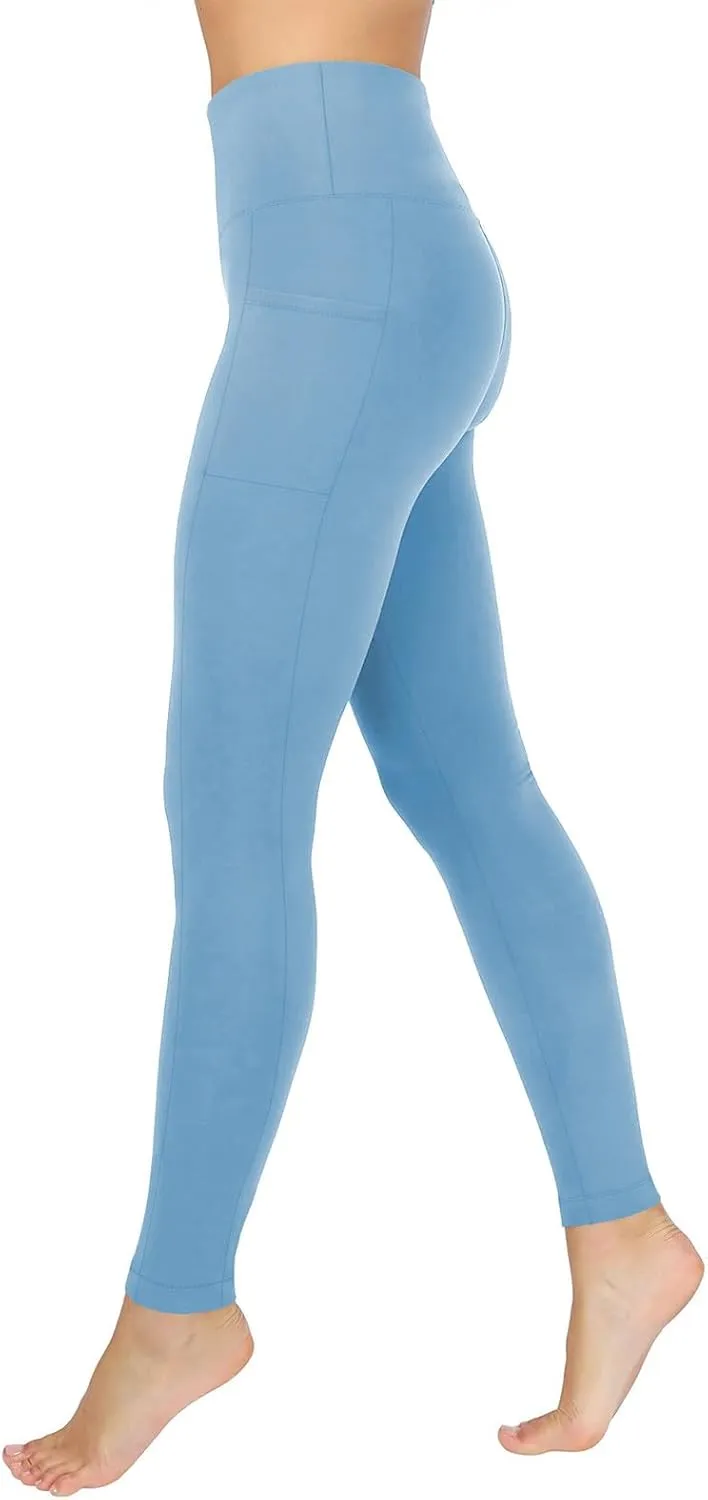 DASAYO Yoga Pants with Pockets for Women High Waist Tummy Control Activewear Leggings Stretchy Fitness Workout Leggings