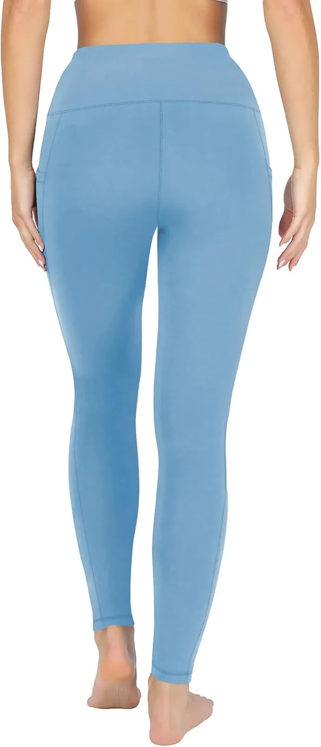 DASAYO Yoga Pants with Pockets for Women High Waist Tummy Control Activewear Leggings Stretchy Fitness Workout Leggings