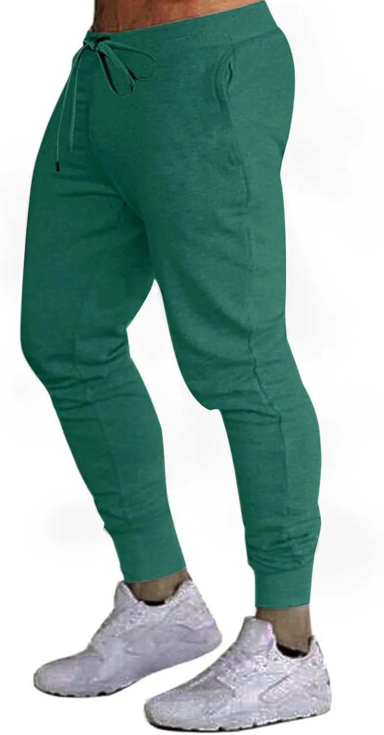 Finelylove Joggers for Men Slim Fit Lightweight Stretch Sweatpants Elastic Waist Tapered Workout Athletic Track Pants