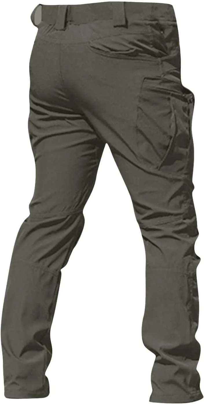 GOFULY Mens Cargo Pants Baggy Relaxed Fit Stretch Pants Tall Multi Pockets Hiking Pants Work Trousers Casual