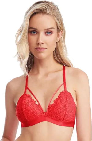 Kylie Lace Bralette for Women, Unpadded and Unlined Wireless Bra, Perfect Everyday Strappy Lingerie