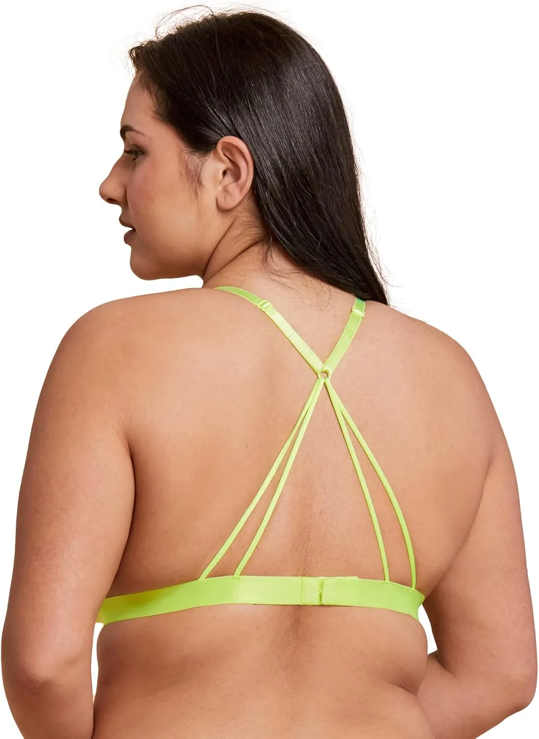 Kylie Lace Bralette for Women, Unpadded and Unlined Wireless Bra, Perfect Everyday Strappy Lingerie