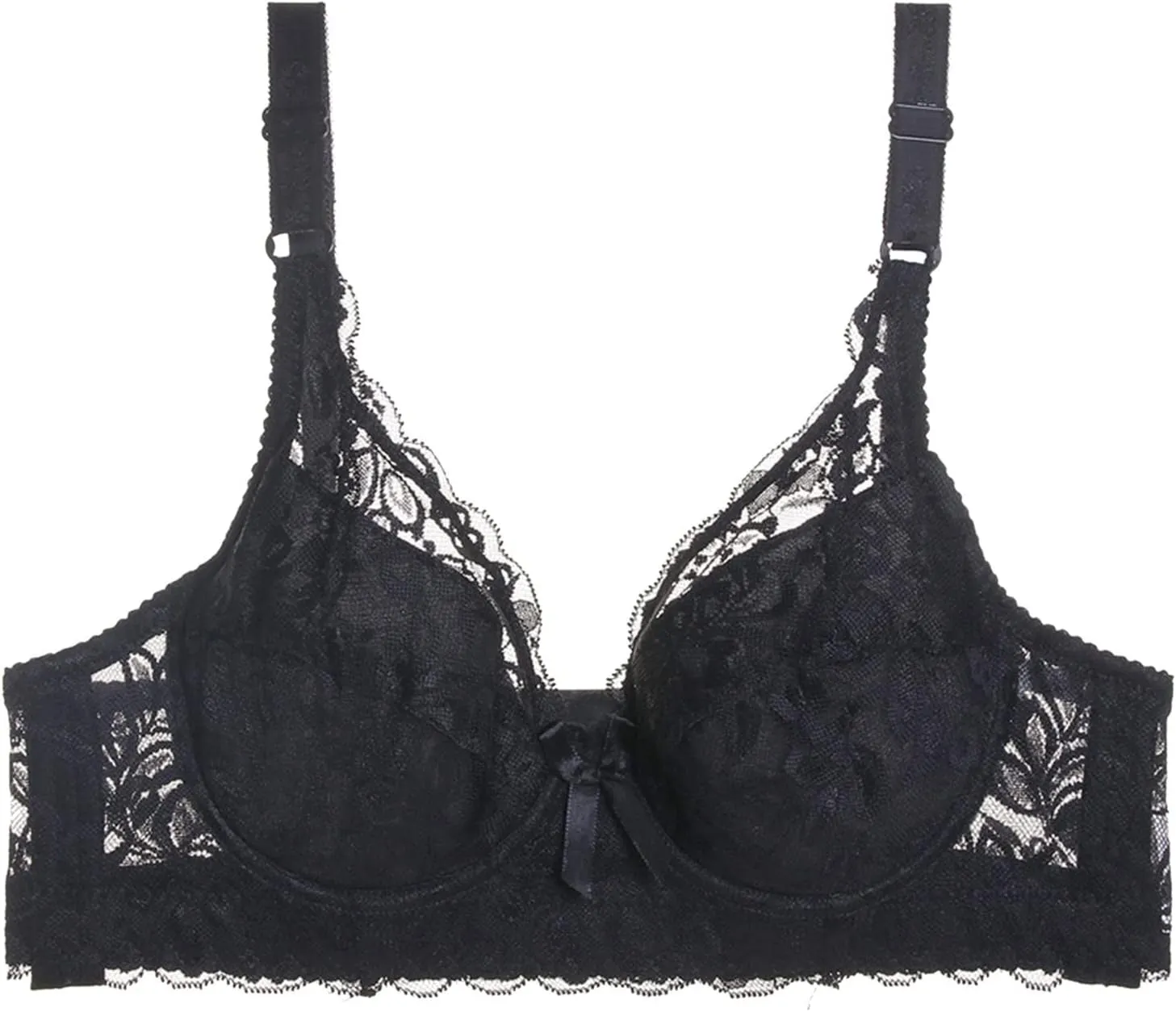 Lace Bralettes Womens Plunge Wireless Bras Camisole Tops Cami Strappy Sexy Soft Push Up Bras with Underwire Support