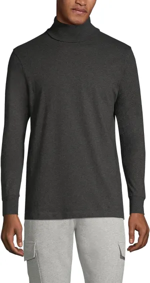 Lands' End Men's Super-T Cotton-Blend Turtleneck Shirt