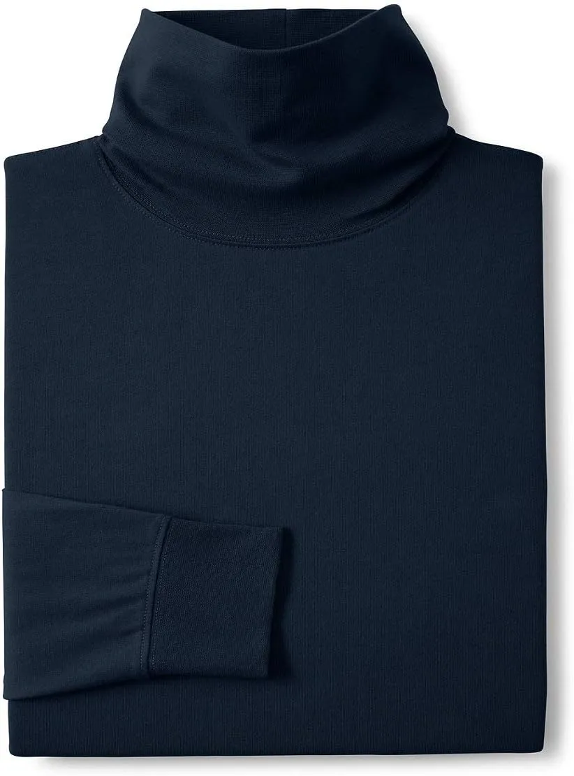 Lands' End Men's Super-T Cotton-Blend Turtleneck Shirt