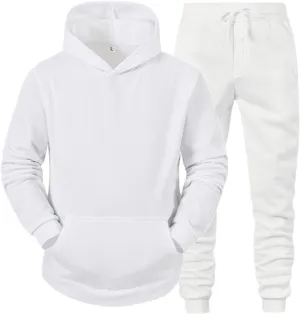LCMTWX Hoodies Tracksuit Sweatsuits for Men Color Sweater Pants Sports Suit Solid Jogging Activewear Black Mens Hoodie