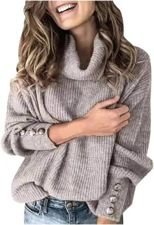 LCMTWX Plus Size Sweater for Women Tops Pullover Turtleneck Sweater Long Sweater Slim Fitting Knitwear Tops 2023 Fall