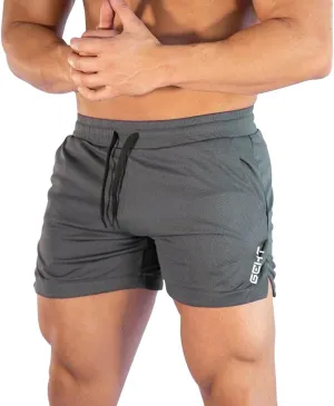 MALAIDOG Men's 3 Inch Sports Running Shorts Bodybuilding Quick Dry Drawstring Elastic Waistband Activewear Shorts with Pocket