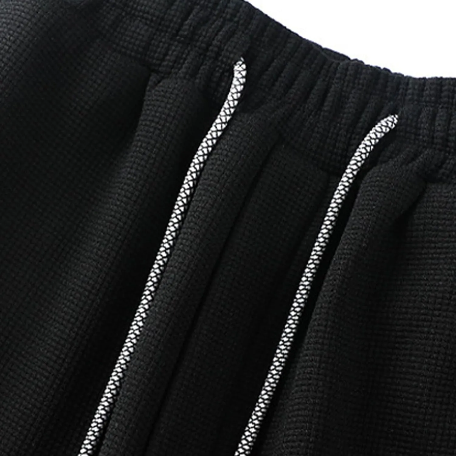 Mens Baggy Cargo Corduroy Pants Loose Fit Wide Leg Drawstring Sweatpants Elastic Waist Open Bottom Casual Pants