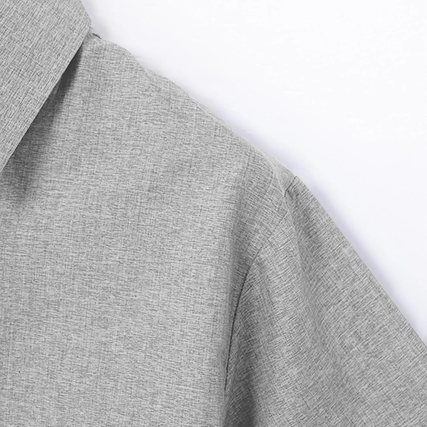 Men's Button Down Shirts Long Sleeve Lapel Collar Cardigan Tops Solid Color Basic Classic Fit Casual Tops