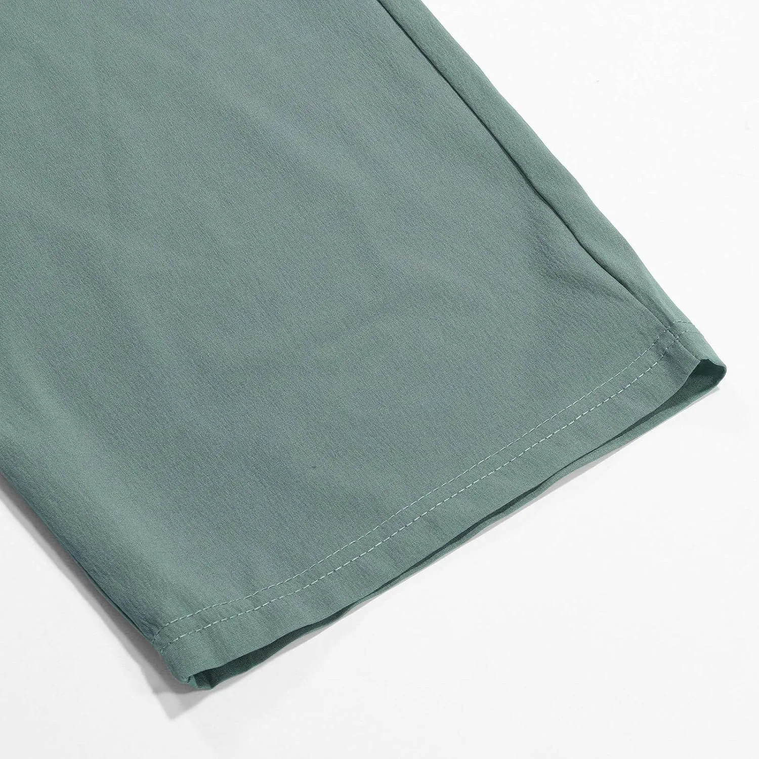 Mens Casual Linen Pants Drawstring Elastic Waist Straight Leg Pant Sports Pants Outdoor Hiking Trousers