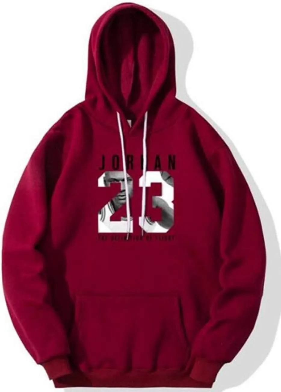 New with Pocket Slim 23 Mens Hoodie Sweatshirts Sportswear Fashion Bran