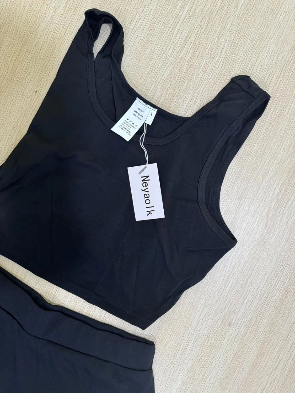Neyaolk Womens Casual Outfits Athletic Activewear - Fitted Sleeveless Crop Top Pleated Tennis Skorts Skirts Set Tracksuit