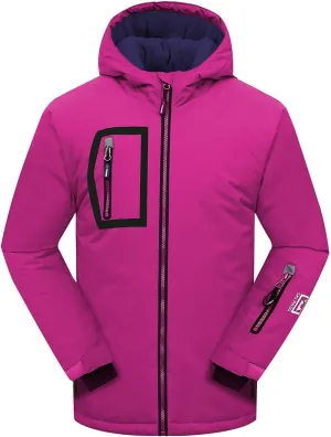 PHIBEE Girls' Sportswear Waterproof Windproof Snowboard Ski Jacket