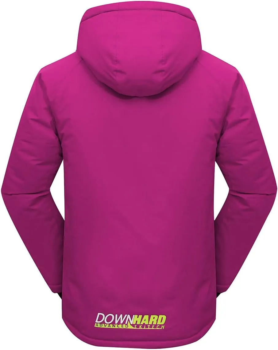 PHIBEE Girls' Sportswear Waterproof Windproof Snowboard Ski Jacket