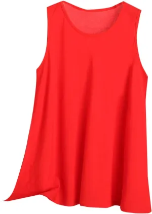 Plus Size Tank Tops for Women Summer Sleeveless Quick Dry Crewneck Blouse Solor Color Loose Fit Training Gym Shirts