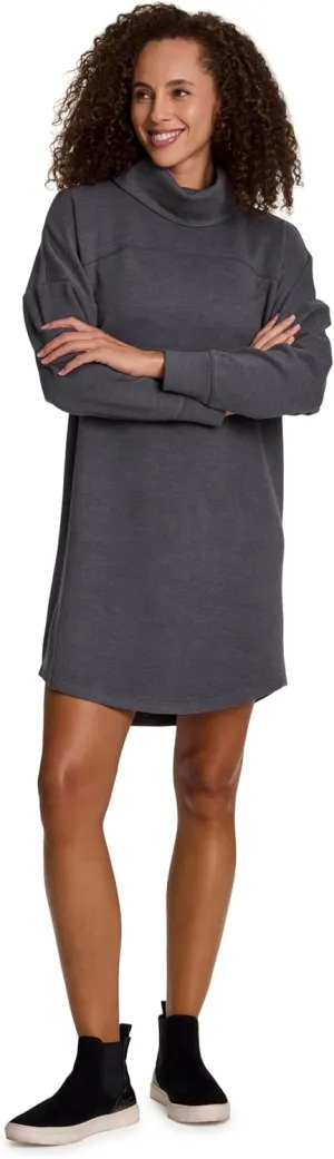 RBX Activewear Cowl Neck Sweater Dress for Women, Long Sleeve Lightweight Sweatshirt Dress Legging Friendly Tunic