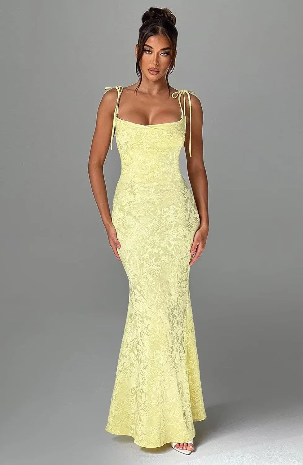 Spaghetti Straps Satin Prom Dresses 2024 Corset Evening Dresses for Women Mermaid Long Formal Dresses