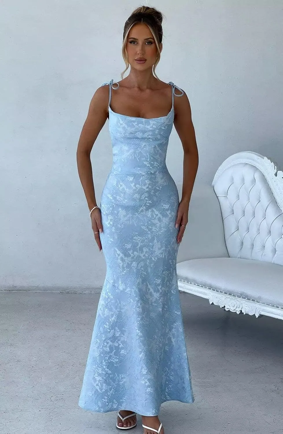 Spaghetti Straps Satin Prom Dresses 2024 Corset Evening Dresses for Women Mermaid Long Formal Dresses