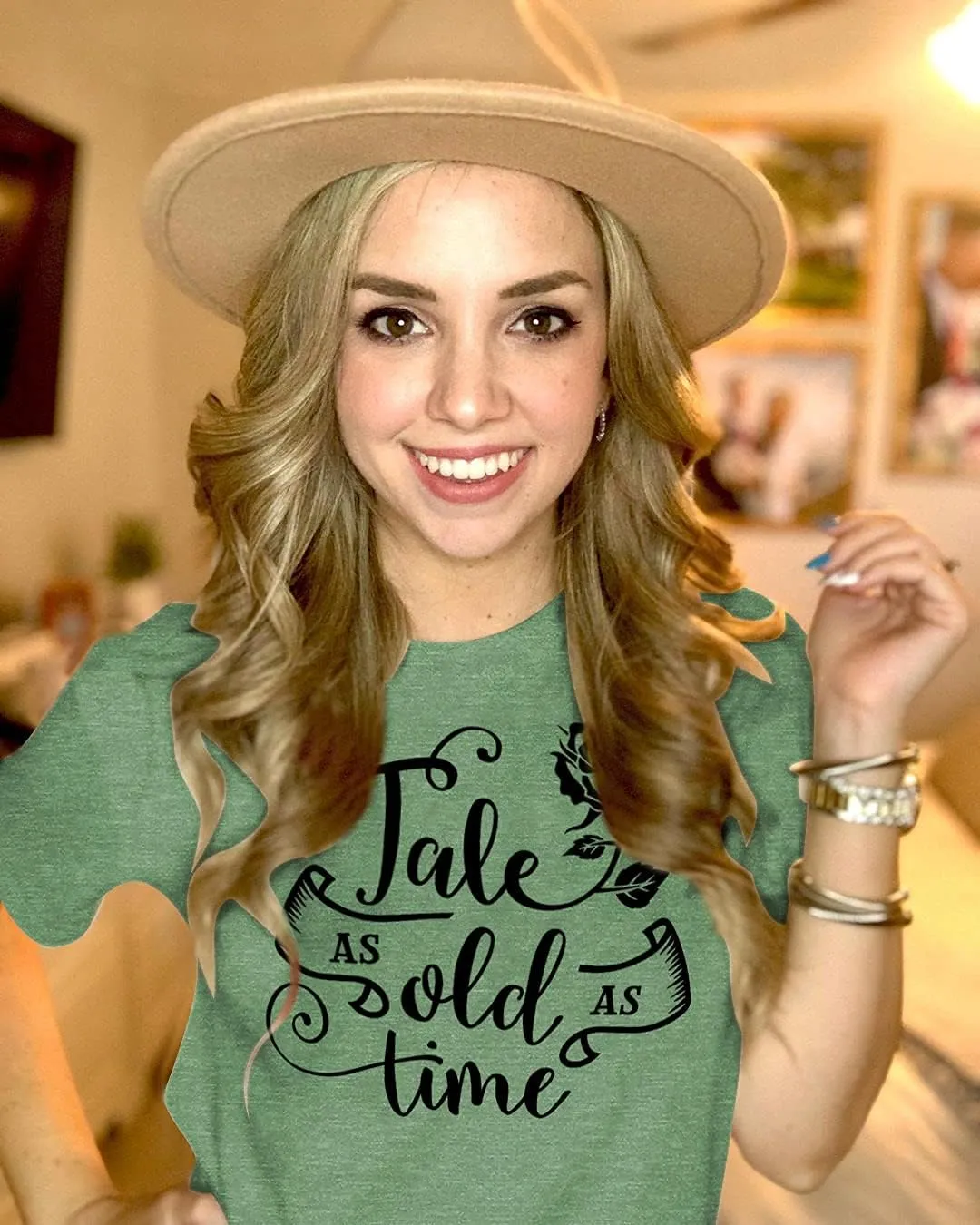 STYLEIE Women Tale As Old As Time Tee Tops Letter Print Graphic Tees Vintage Tanks Tops