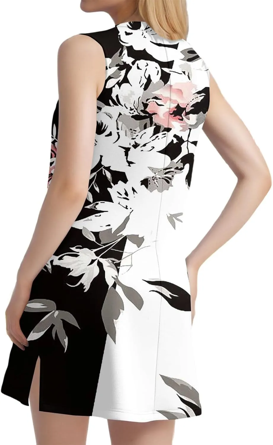 Summer Dresses for Women 2025 Beach Vacation Spring Clothes Sleeveless V Neck Floral Printed Sundresses