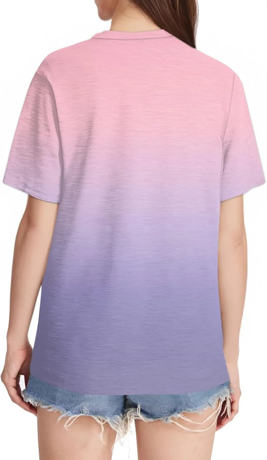 Summer Tops for Women 2025 Fashion Spring Short Sleeve Shirts Floral Print Crew Neck Plus Size Blouses Trendy Tshirts