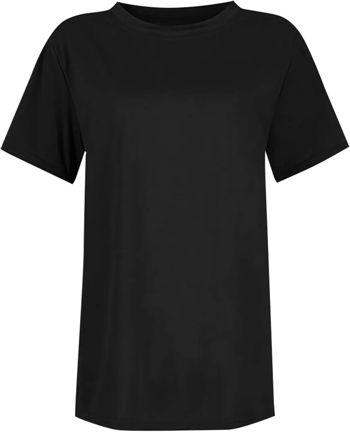 Summer Women's Solid Color Crewneck Short Sleeve T Shirts Top Casual Fashion Loose Tops Comfy Outting Daily Tops