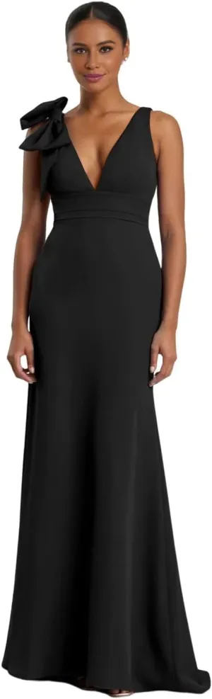 V Neck Maxi Fall Wedding Guest Dresses Elegant Elegant Formal Dresses Mermaid Backless Cocktail Dresses