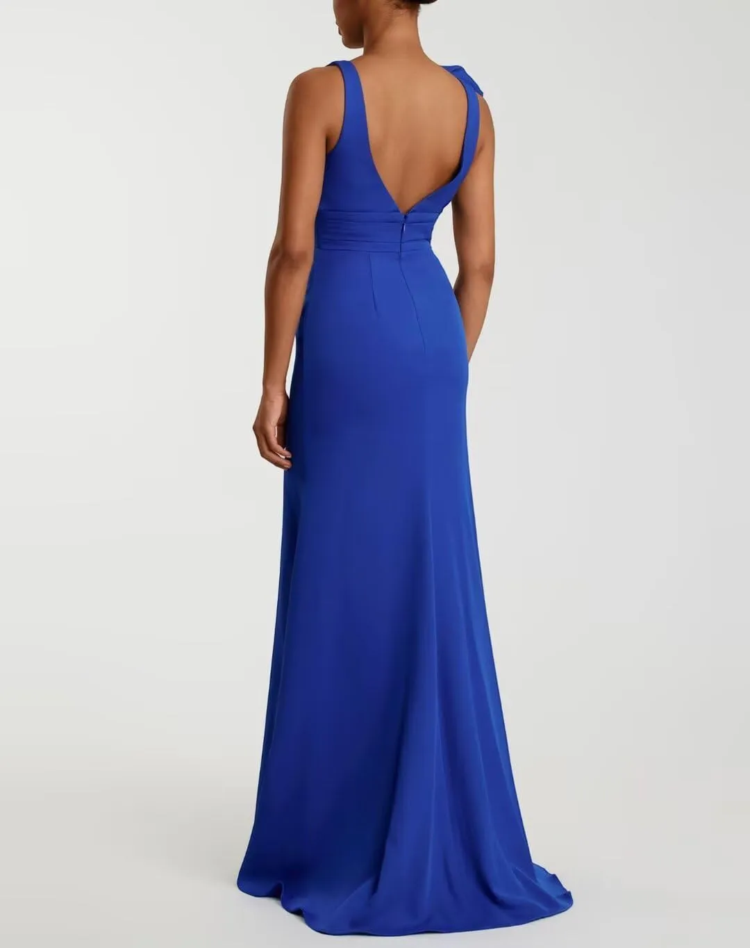 V Neck Maxi Fall Wedding Guest Dresses Elegant Elegant Formal Dresses Mermaid Backless Cocktail Dresses