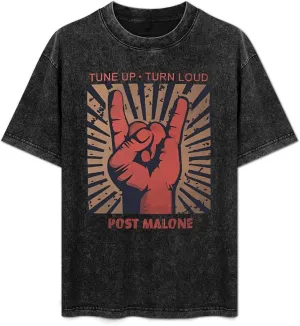 Vintage Washed T-Shirt Graphic Short Sleeve Cotton Tops for Men Women