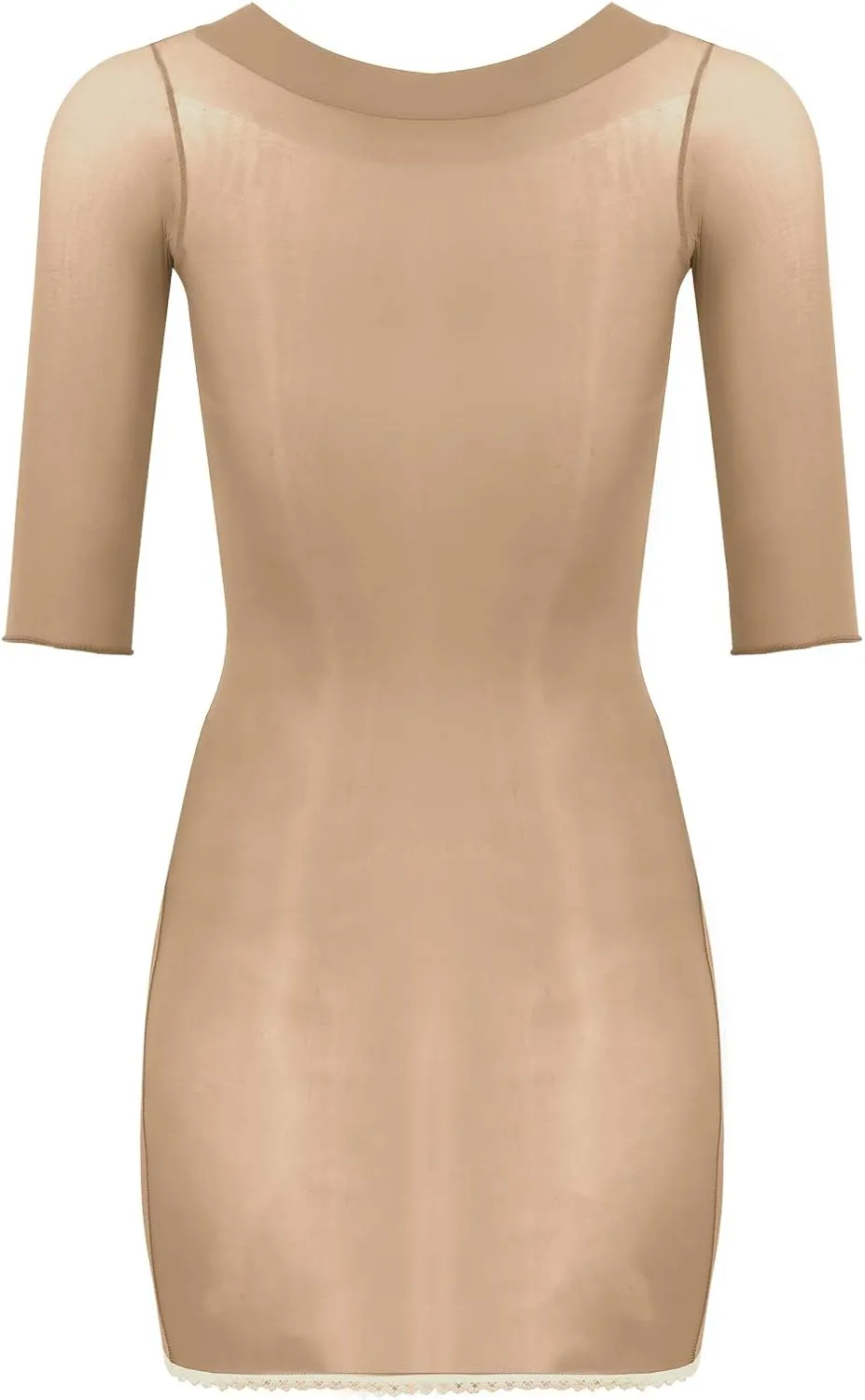 Vxuxlje Women's Mesh Transparent Mini Dress Evening Night Club Party Bodycon Pencil Dresses