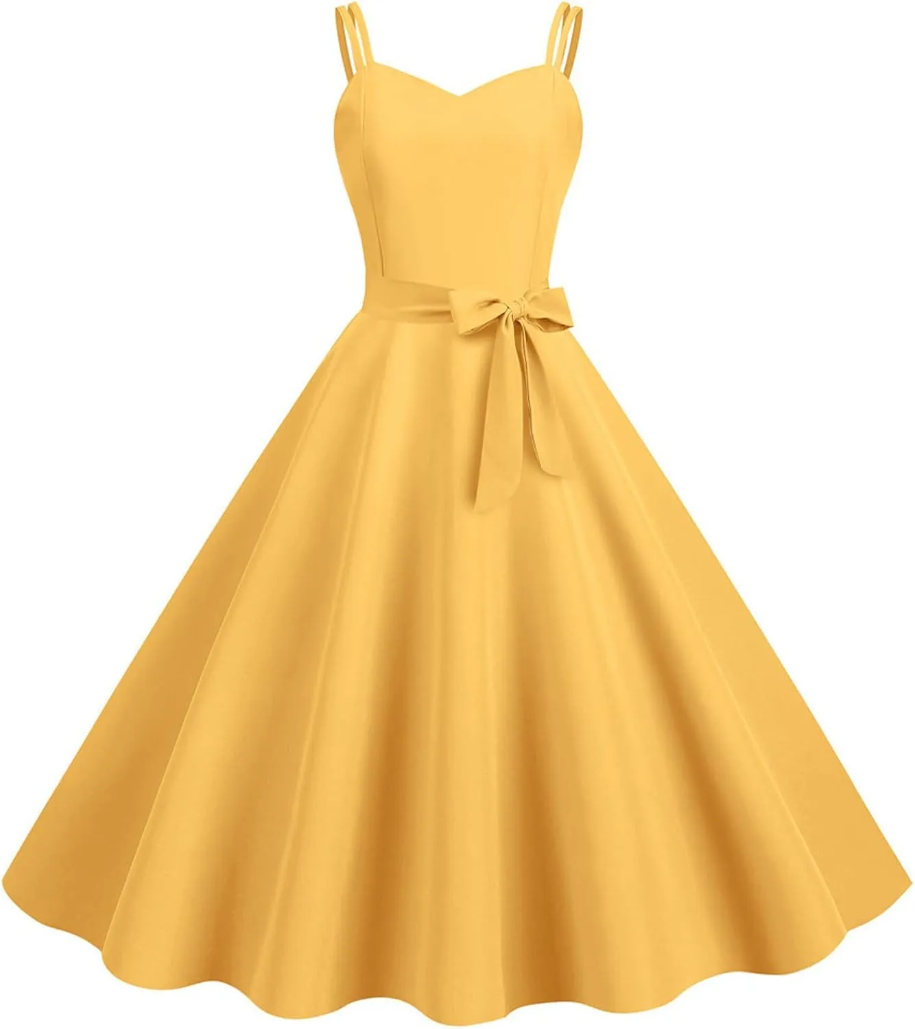 Women 1950s Polka Dot Vintage Dress Double Breasted Notch Lapel Short Sleeve Cocktail Swing Prom Midi Dresses