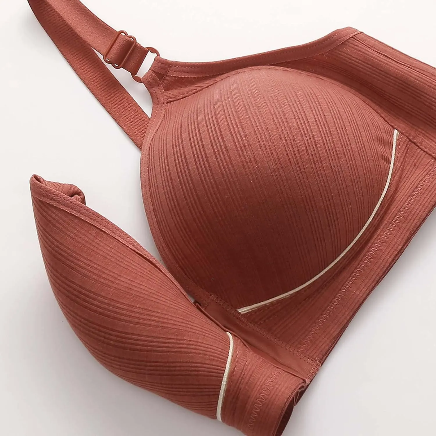 Women Post Surgery Bras Front Closure Adjustable Straps Wireless Bralette Comfort Sport Brassiere Push-Up T-Shirt Bra