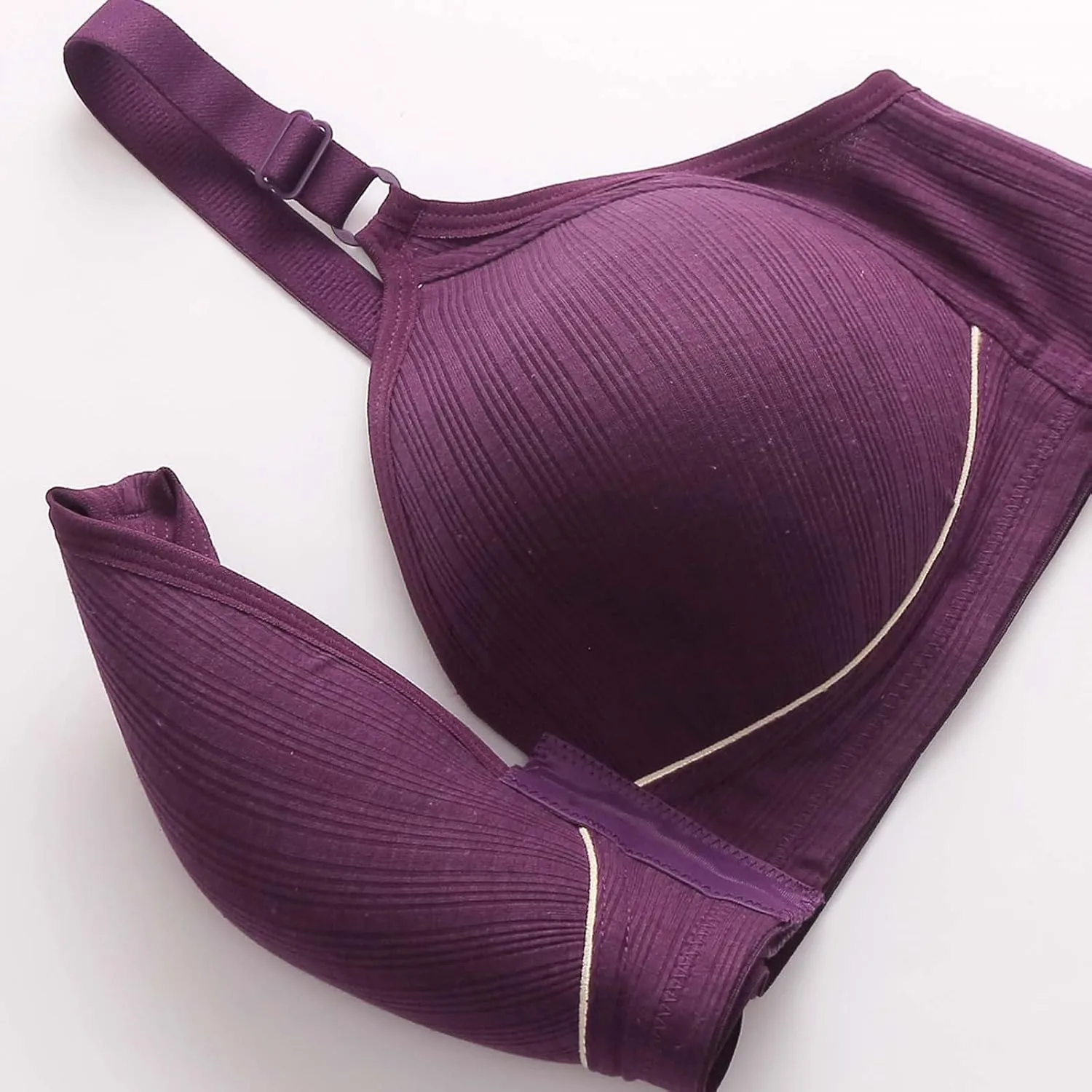 Women Post Surgery Bras Front Closure Adjustable Straps Wireless Bralette Comfort Sport Brassiere Push-Up T-Shirt Bra