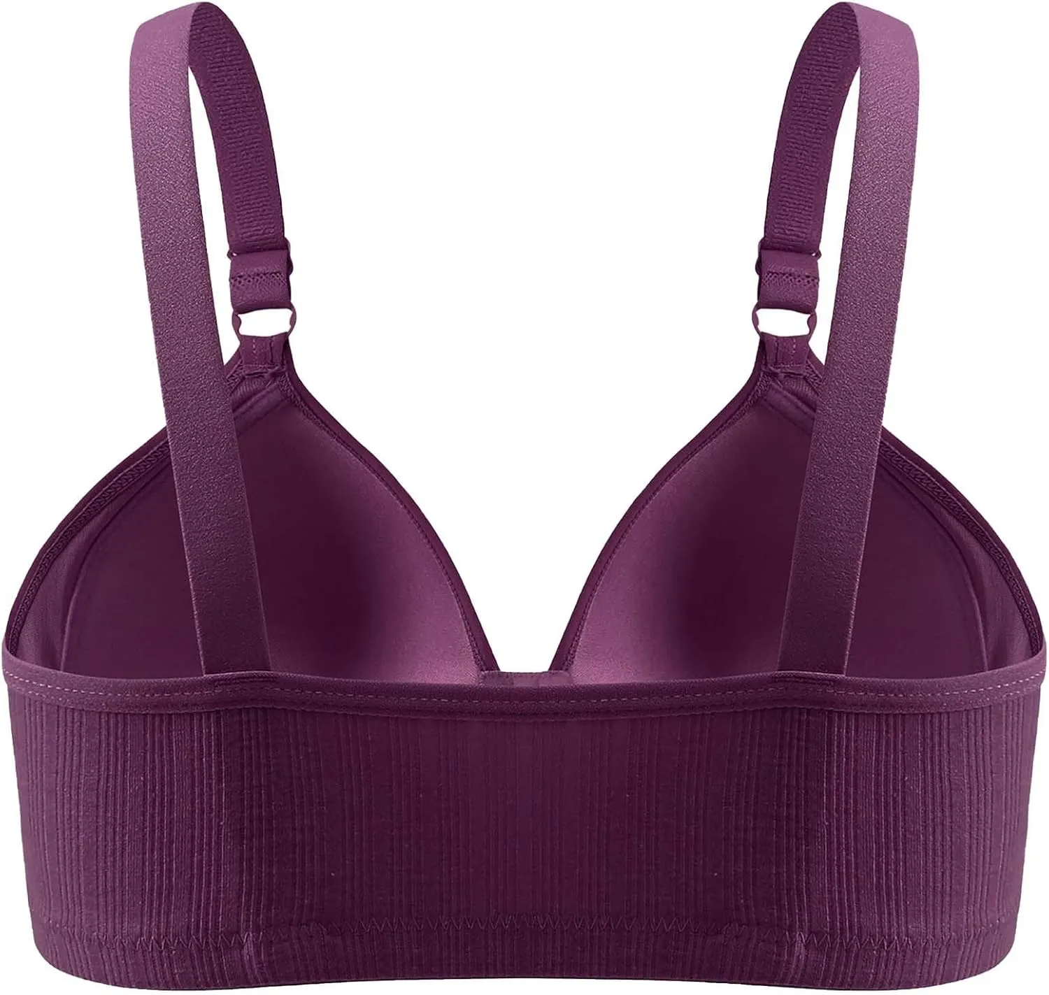 Women Post Surgery Bras Front Closure Adjustable Straps Wireless Bralette Comfort Sport Brassiere Push-Up T-Shirt Bra