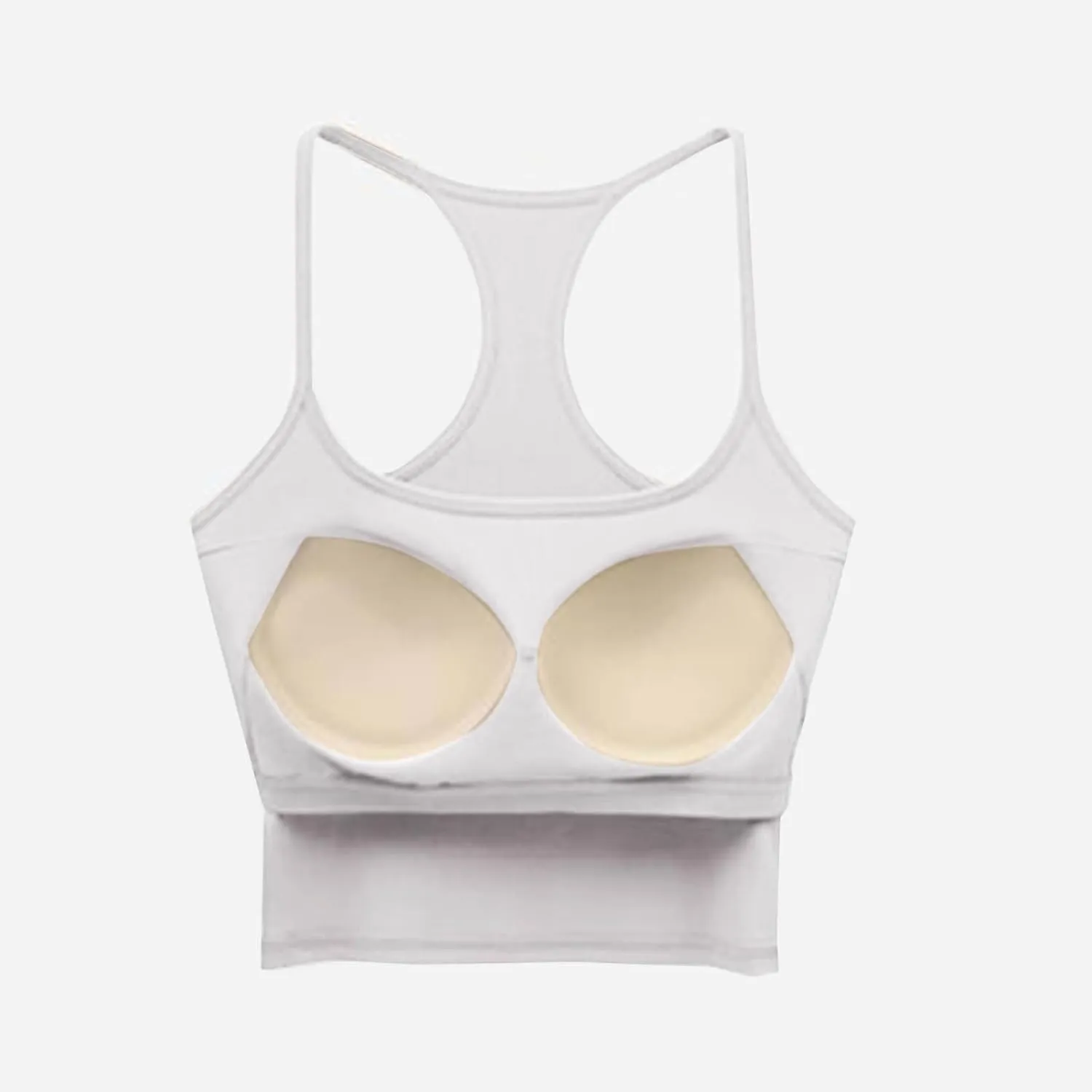 Women Ribbed Racer Back Cami Tops Summer Built in Bra Yoga Workout Tank Top Sexy Form Fitting Square Neck Undershirt