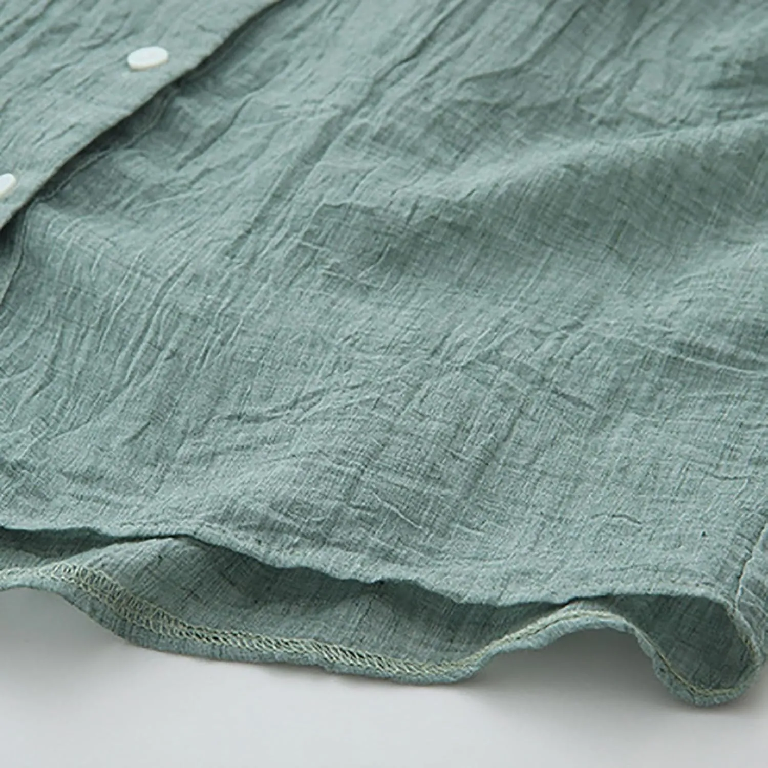 Womens 3/4 Sleeve Tops Cotton Linen Shirts V Neck Button Down Blouse Summer Casual Solid Tops