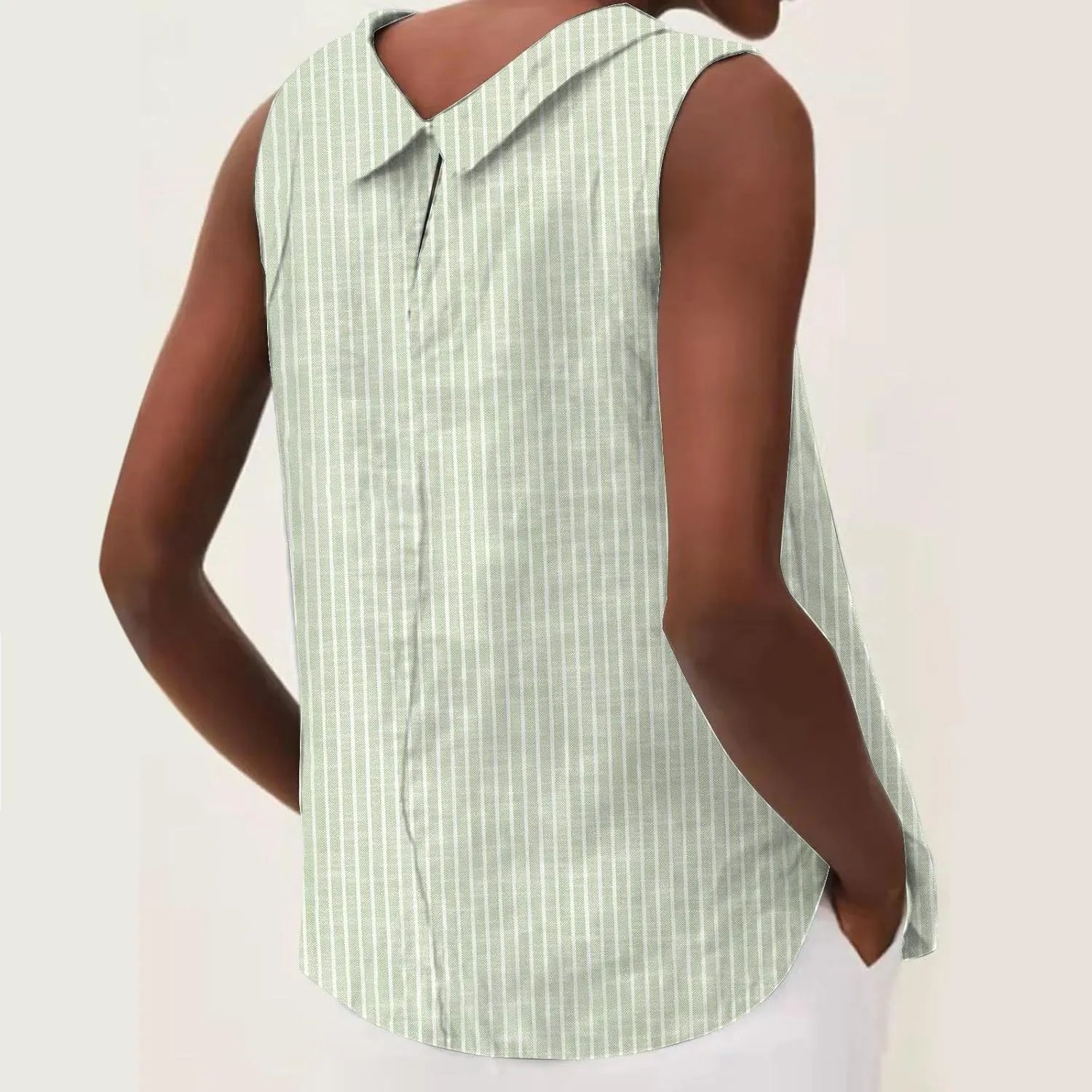 Womens Linen Crop Tank Tops Casual Cute Summer Sleeveless Shirts Cropped Cotton Linen Tops Loose Fit Blouse Vest